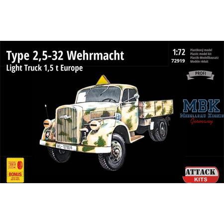 Type 2,5-32 Wehrmacht Light Truck 1.5t Europe 1/72