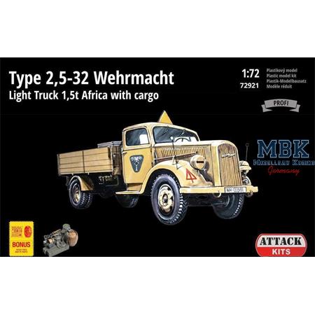 Type 2,5-32 Wehrmacht l. Truck 1.5t Africa  1/72