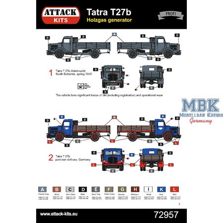 Tatra 27b Holzgas Generator