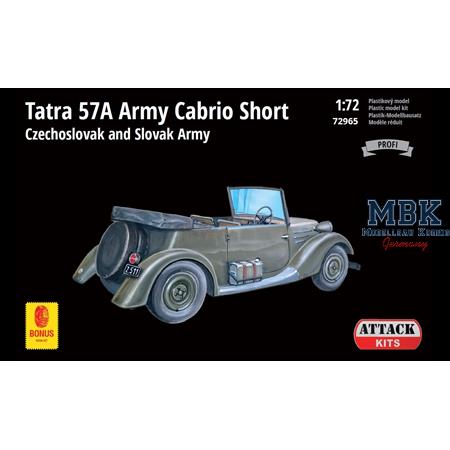 Tatra 57 Army Cabrio Short Czech + Slowak Profi