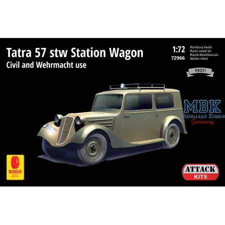 Tatra 57 stw Station Wagon Civil and Wehrmacht Pro