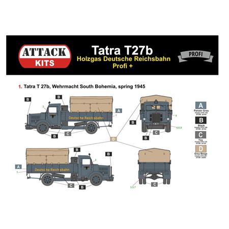 Tatra 27b Holzgas Deutsche Reichsbahn