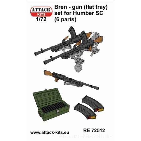 Bren-Gun (flat tray) Set for Humber SC 1/72