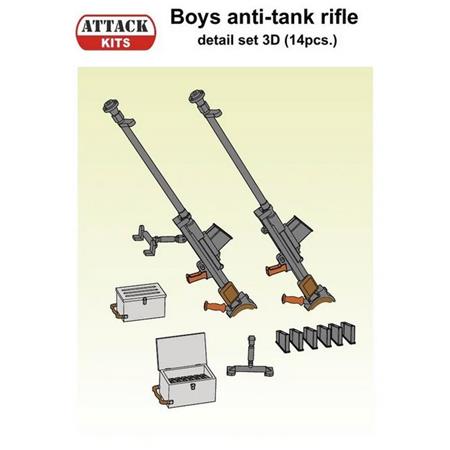 Boys anti-tank rifle detail set 3D 1:72