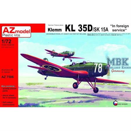 Klemm Kl-35D/Sk 15A 'In foreign service'