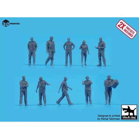 1/144 Airport ground staff (20 figures)