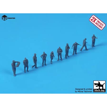 1/144 Airport ground staff (20 figures)
