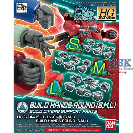 HG Build Hands (Round) L,M,S "Gundam Build Divers"