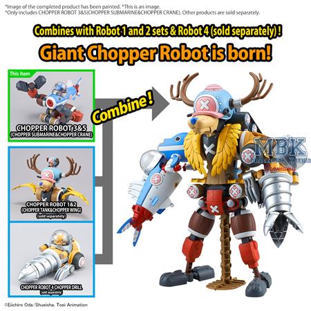 Chopper Robo 3 & 5 (Submarine & Crane) (One Piece)
