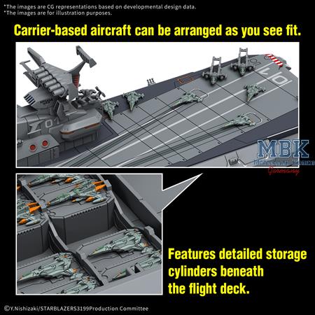 EFCF Hyuga Class Battlecarrier DCV-01 HYUGA 1:1000