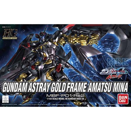 HG Gundam Astray Gold Frame Amatsu Mina 14 cm