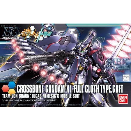 HG Crossbone Gundam X1 Full Cloth Type. GBFT 14 cm