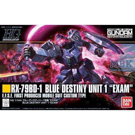 HG RX-79BD-1 Blue Destiny Unit 1 Exam 14 cm