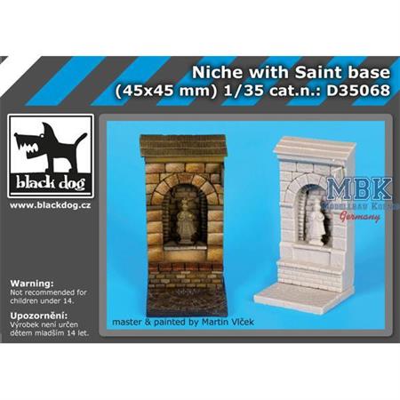 Niche with Saint base
