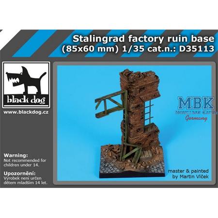 Stalingrad factory ruin base 85x60mm