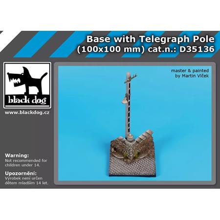 Base with telegraph pole 1:35