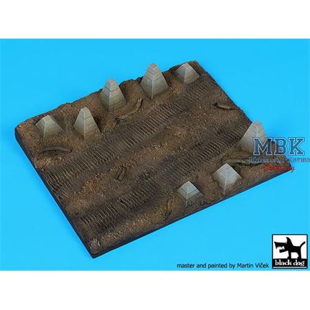 Anti Tank obstacle base 120x100 mm   1/72