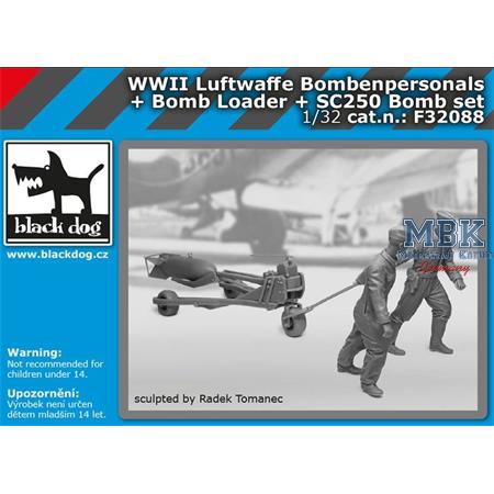 LW Bodenpersonal Bomb loader  SC250 bomb set