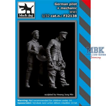 German Pilot + Mechanic WWI