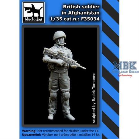 British army soldier in Afganistan