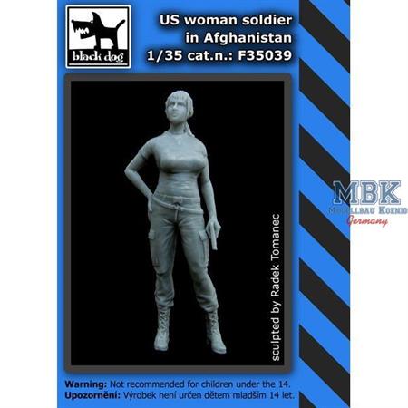 US woman soldier in Afghanistan