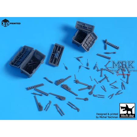 Tools +Toolboxes (54+2pcs) 1:35