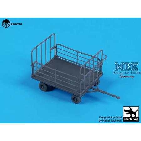 Baggage cart + suitcases (1:72)