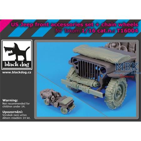 US Jeep front accessories set + chain wheel 1 / 16