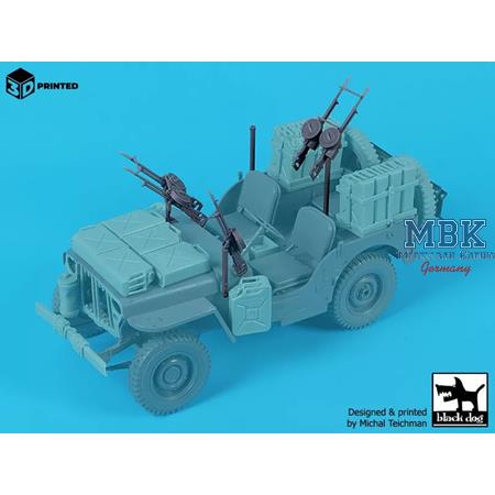Vickers K for SAS Jeep (5 pcs) 1:16