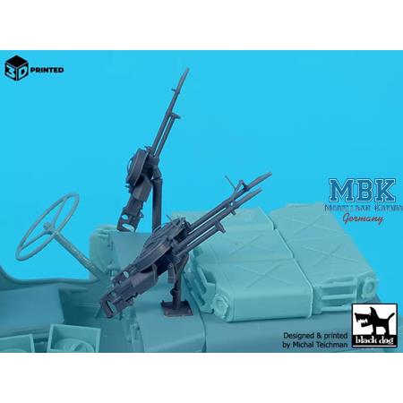Vickers K for SAS Jeep (5 pcs) 1:16