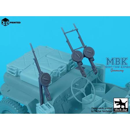 Vickers K for SAS Jeep (5 pcs) 1:16