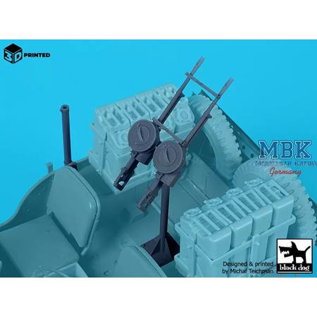 Vickers K for SAS Jeep (5 pcs) 1:16