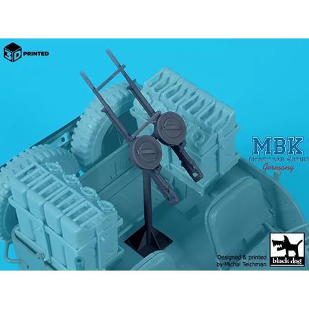 Vickers K for SAS Jeep (5 pcs) 1:16