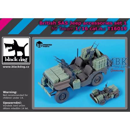 British SAS Jeep accessories set No.1 1:16