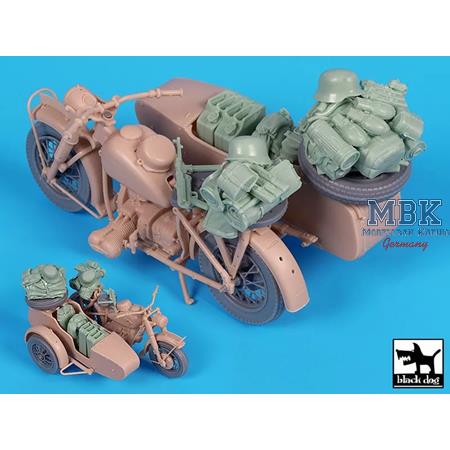 R 75 with sidecar accessories set - 1:16