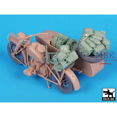 R 75 with sidecar accessories set - 1:16