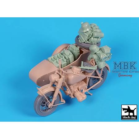 R 75 with sidecar accessories set - 1:16