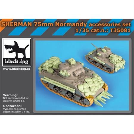 Sherman 75mm Normandy accessories set