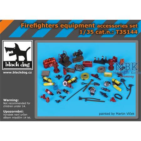Firefighters equipment accessories set