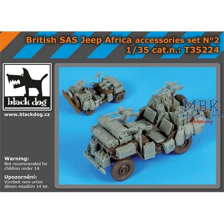 British SAS jeep Africa accessories set  1/35