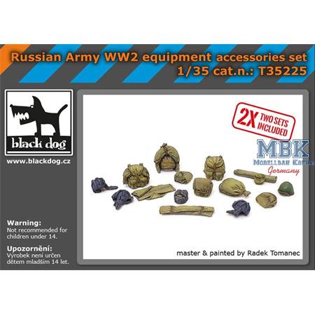 Russian Army WWII equipment accessories set 1/35