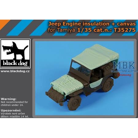 Jeep engine insulationt + canvas