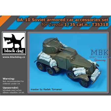 BA-10 Soviet armored car accessories set