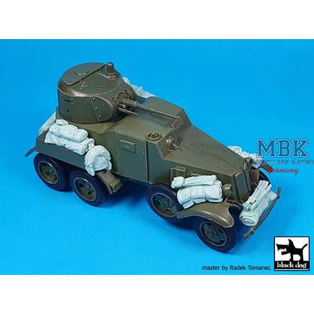 BA-10 Soviet armored car accessories set
