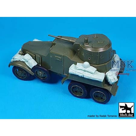 BA-10 Soviet armored car accessories set