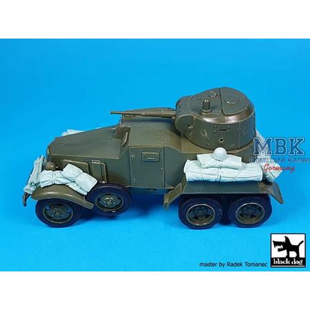 BA-10 Soviet armored car accessories set
