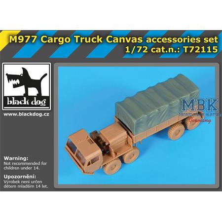 M977 Cargo Truck  canvas accessories set 1/72