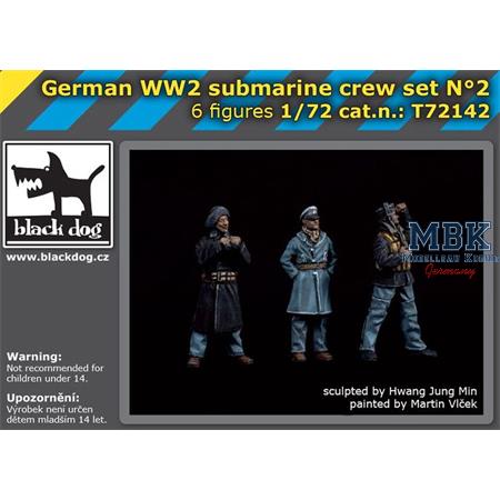 German WWII Submarine Crew Set No 2  1/72