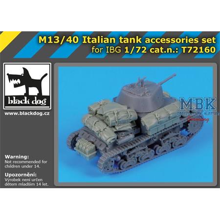 M13/40 Italian tank accessories set  1 : 72