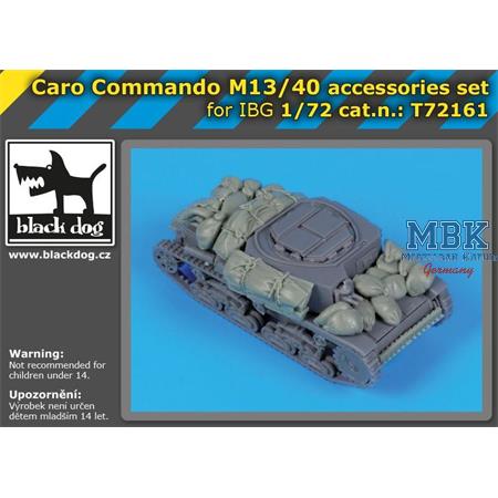 Caro comando M13/40 accessories set 1 : 72